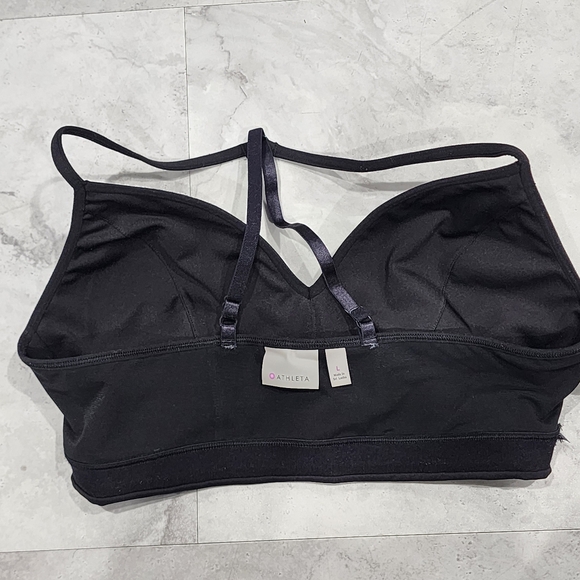 Athleta Pullover Black Sports Bra - Size Large - Picture 7 of 8